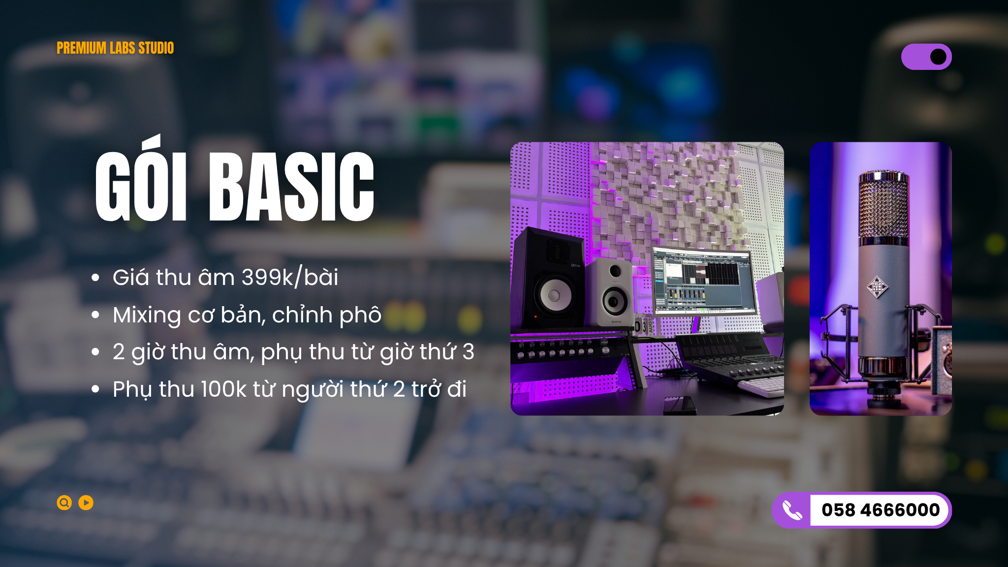 Gói thu âm cơ bản